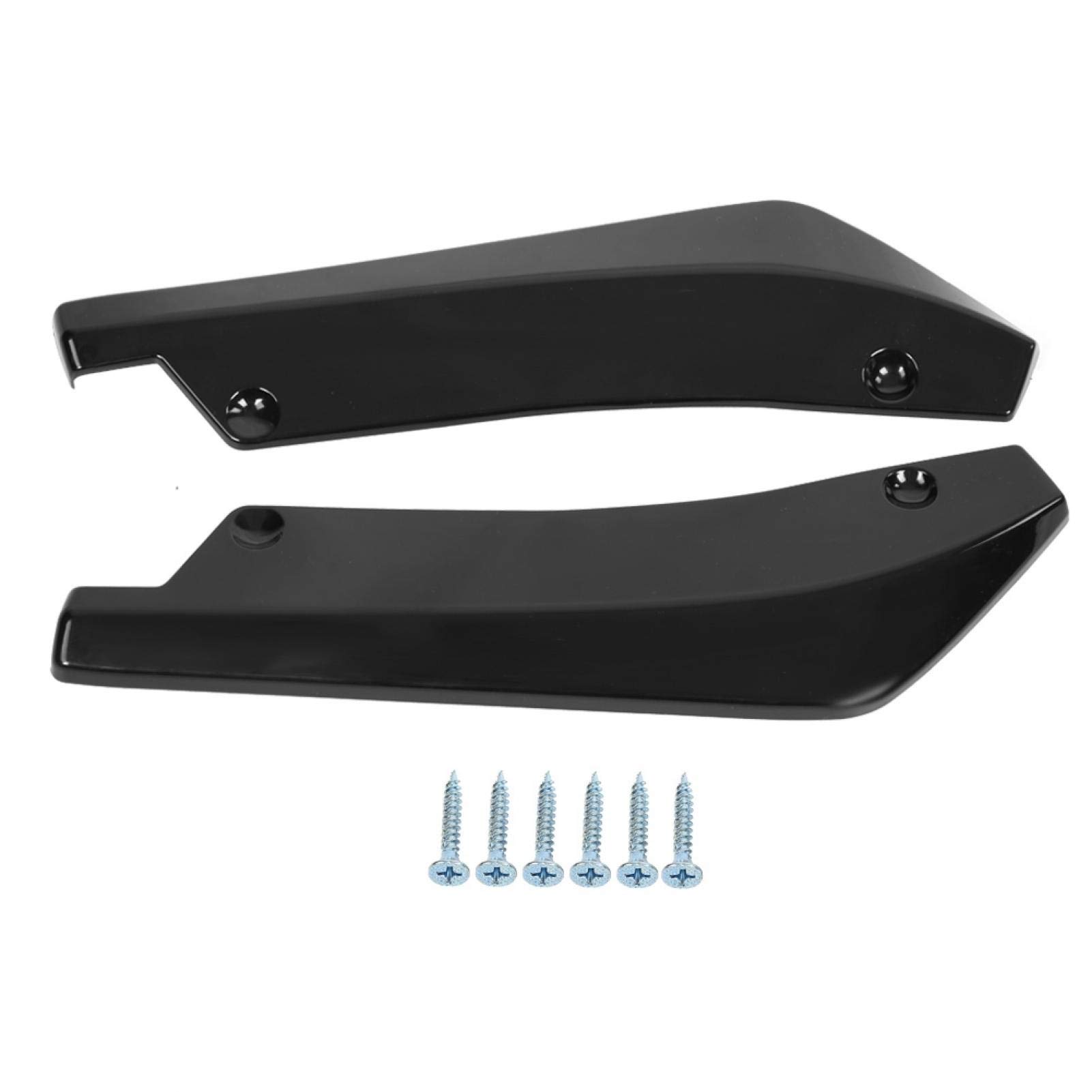 Yctze Heckdiffusor Parachoques Trasero Border Diffusor Splitterschutz 2 Stück Auto Heckstoßstange Lippe Anti-Crash Spoiler Canard Wrap Angle Splitter von Yctze