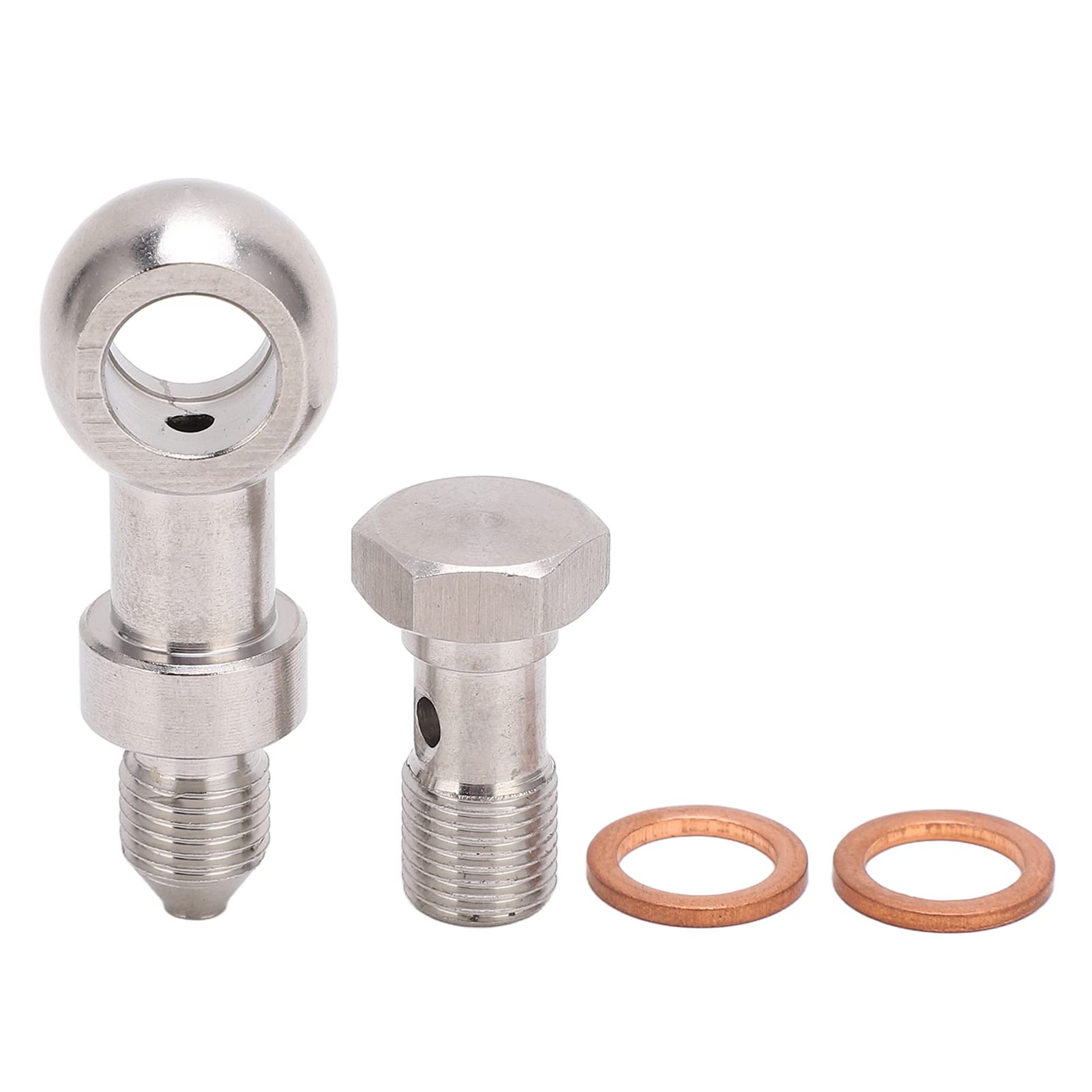 Yctze Hohlschrauben-Set M10 X 1,0 Edelstahl für Öl und Kraftstoffeinspritzdüsen für Kraftfahrzeuge, Banjo-Adapter-Armaturen, Banjo-Armatur, Banjo-Unterlegscheiben-Armaturen-Set, von Yctze