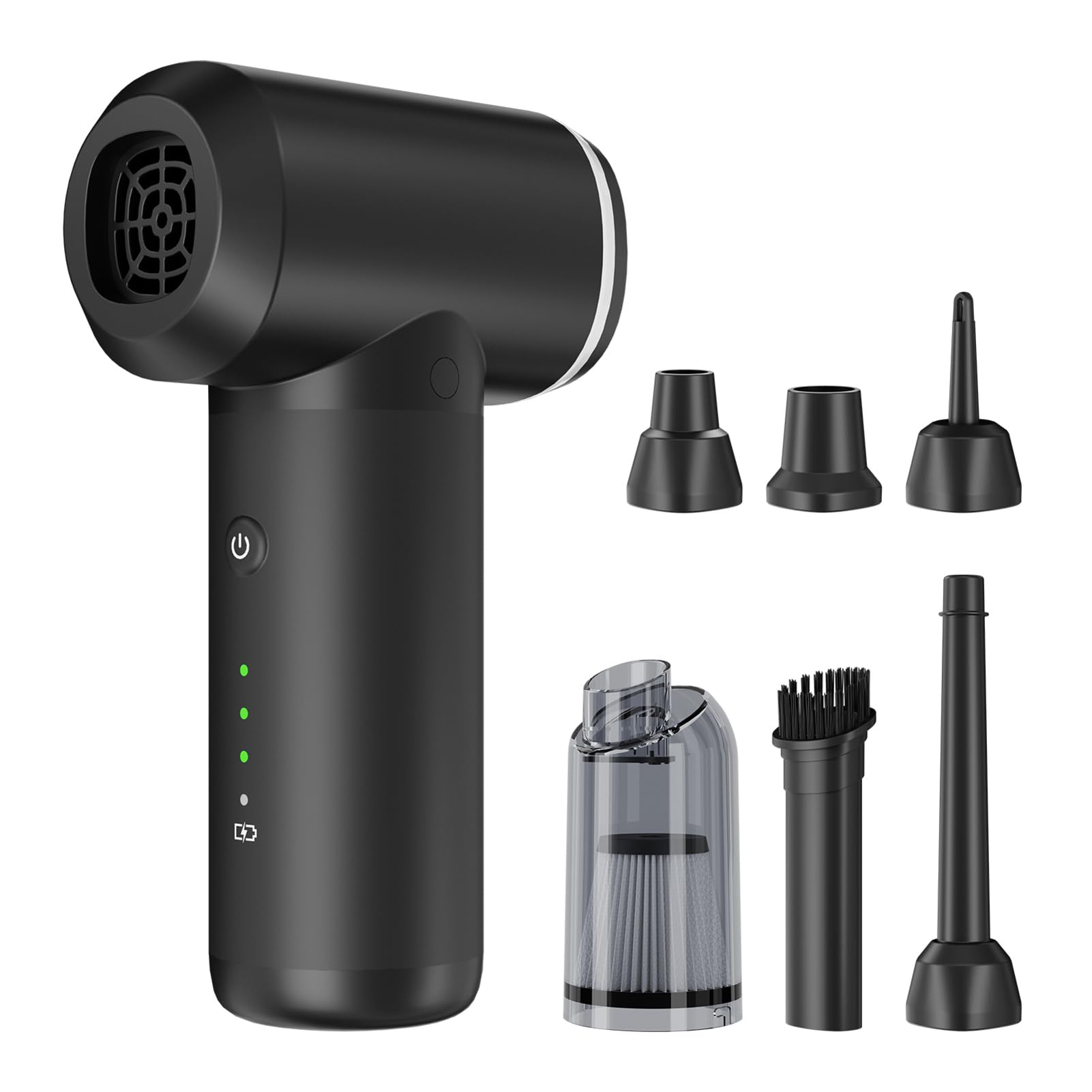 Yctze Multifunktional 4in1 Handheld -Vakuumreiniger, Leistungsstarke Saug- 7KPa, Fastladung Vom Typ C, Tragbares Vakuum für Autohaus, Inflation, Deflation Yctze Multifunktional 4in1 Handheld -Vakuumreiniger, Leistungsstarke Saug- 7KPa, Fastladung Vom Typ C, Tragbares Vakuum für Autohaus, Inflation, Deflation von Yctze
