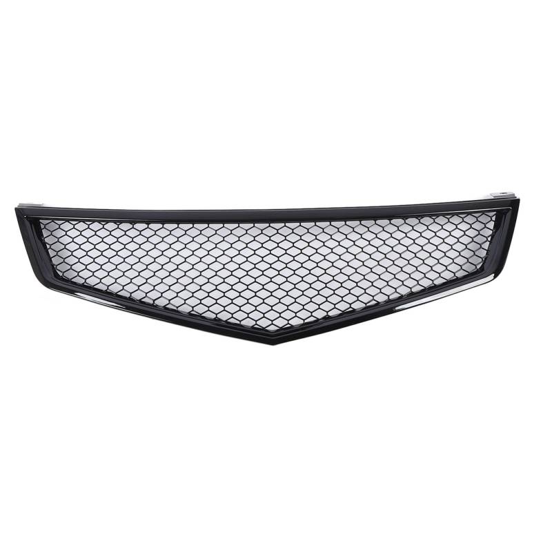 Yctze Oberer Kühlergrill für die Vordere Stoßstange, Glänzend Schwarze Mesh-Schutzgitter mit Sportlichem Look für TSX 2006–2008, aus ABS-Material, Einfache Installation ohne Probleme von Yctze