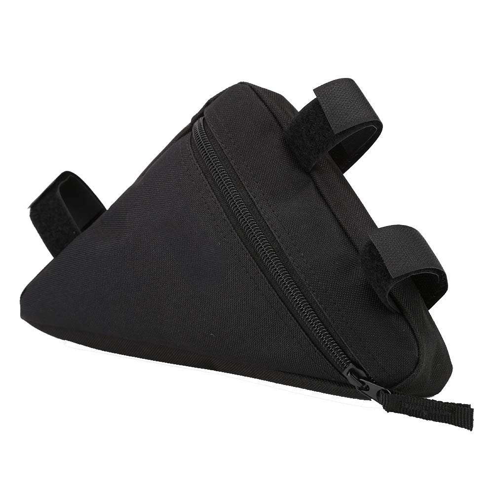 Yctze Oxford Outdoor Quick Release Triangle Bag - Oberrohr Fahrradzubehör zur Aufbewahrung - Passend für die meisten Fahrräder, rote Ecke, Hängeoption verfügbar (Weiß von Yctze