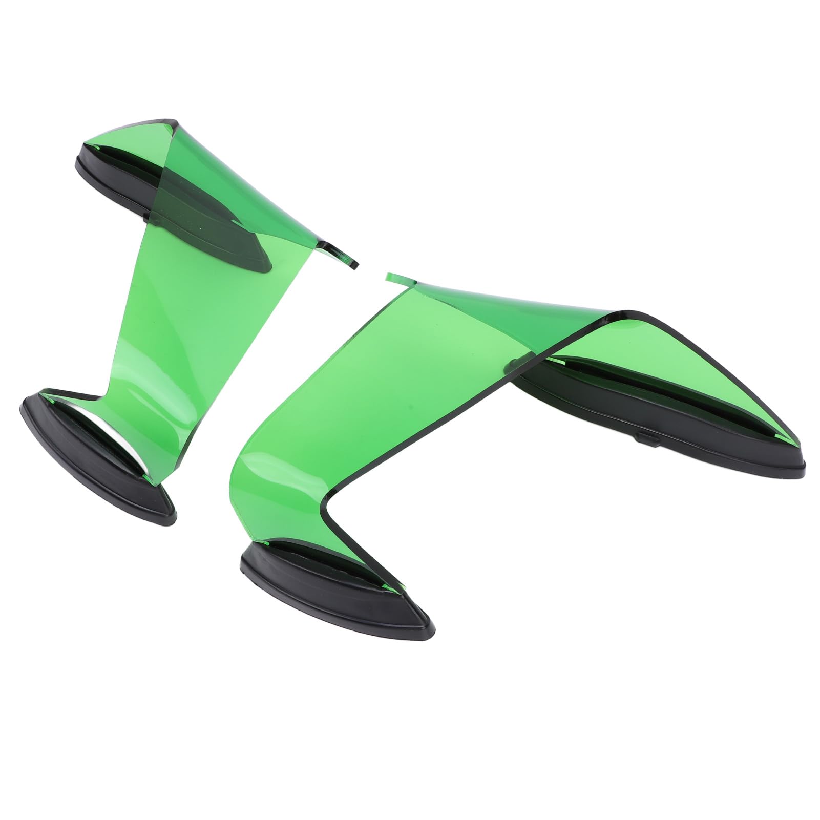 Yctze Paar Motorrad-Verkleidungs-Luftabweiser, Aerodynamische Verkleidungs-Seitenflügel und Windschutzscheibe für ZX-10R ZX-10RR 2022-2024 (Green) von Yctze