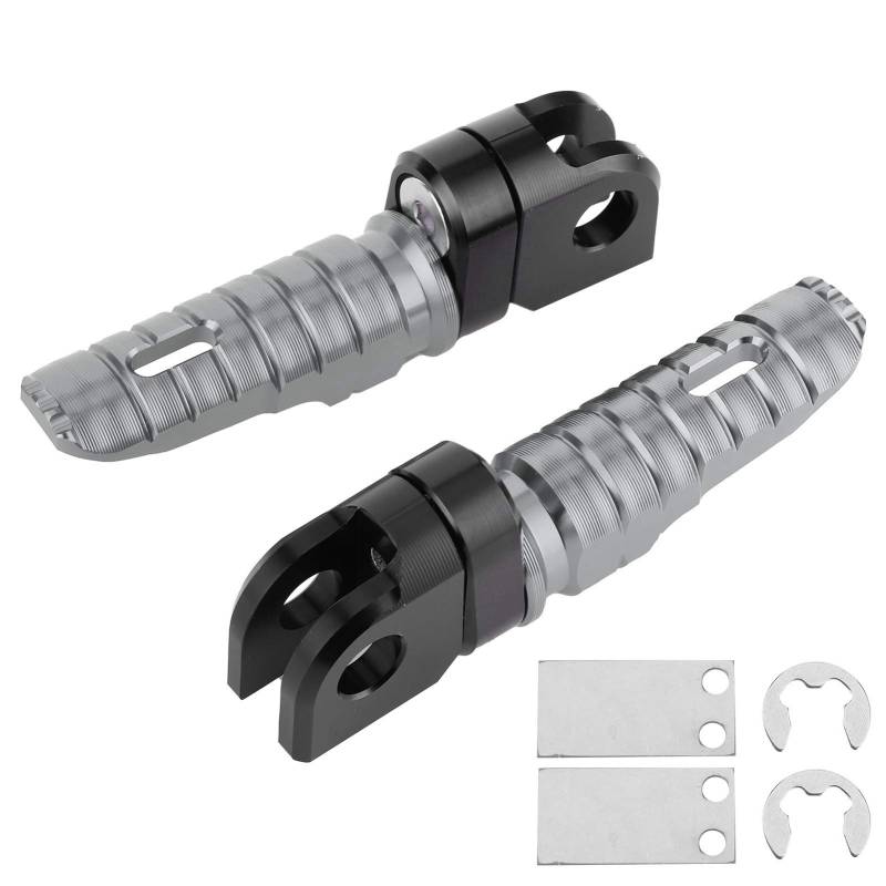 Yctze Front Foot Pegs -Aluminiumlegierung Pedale, Motorrad Fußrasten, Vordere Pedale Passend für Ninja Z125 PRO Z250/SL Z400 Z900, Motorrad Fußstützen von Yctze