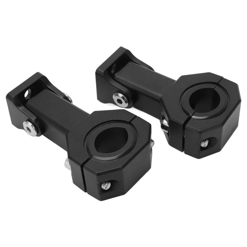 Yctze Scheinwerferhalterung, Leuchtenspot Halterung 2 Stk, M5 ?ffnung 18mm-30mm Verstellbare Motorrad Scheinwerfer Klemmhalter für Motocross Gel?ndemotorrad ATV UTV von Yctze