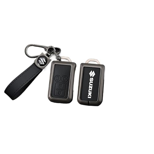 Autoschlüssel-Halter für Suzuki Ertiga 2012-2015, Autoschlüssel Hülle Autoschlüsselanhänger-Etui Leder Schlüsselanhänger Fall Abdeckung Autoschlüssel-Zubehör,E von YdSoo