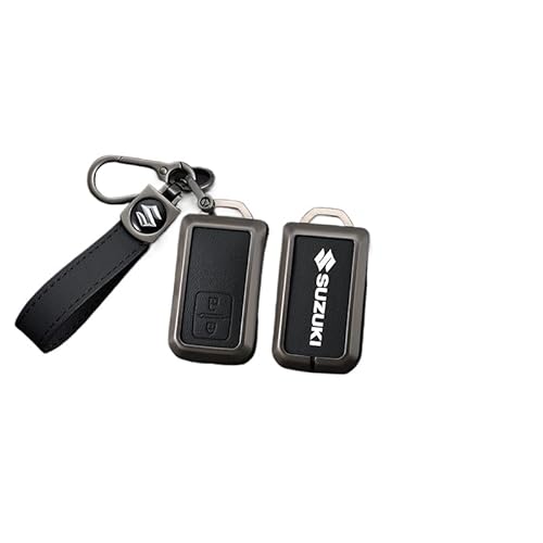 Autoschlüssel-Halter für Suzuki SX4 S-Cross 2006-2014, Autoschlüssel Hülle Autoschlüsselanhänger-Etui Leder Schlüsselanhänger Fall Abdeckung Autoschlüssel-Zubehör,D von YdSoo