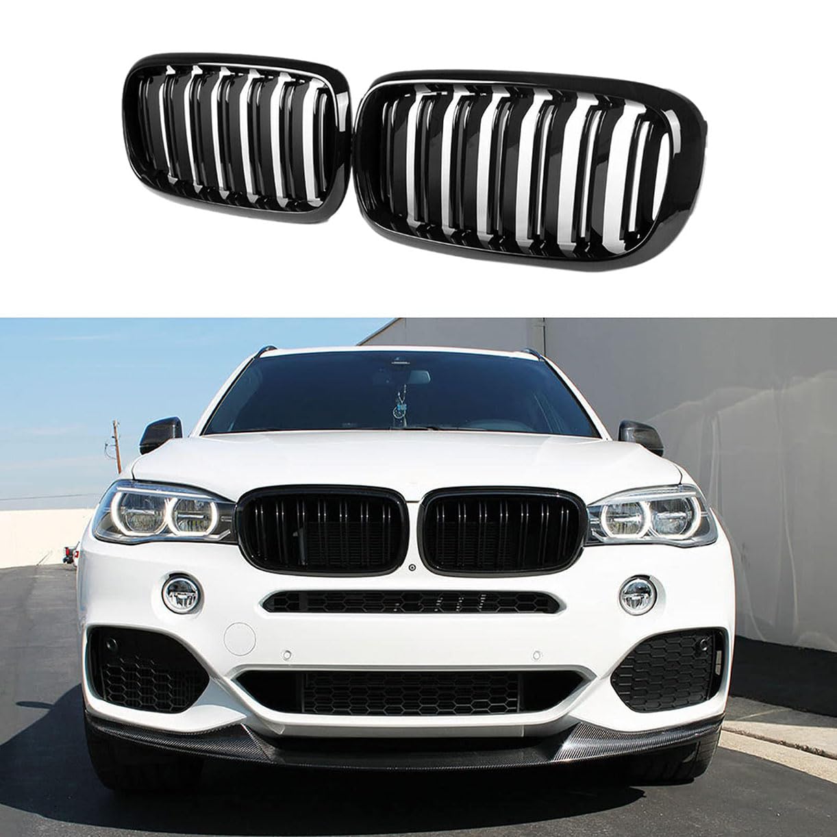 Auto-Frontgrill,Kühlergrill,Auto-Frontgrill-Zubehör,für BMW X Series X5 F15 2013-2017 von Ydxlcsyy