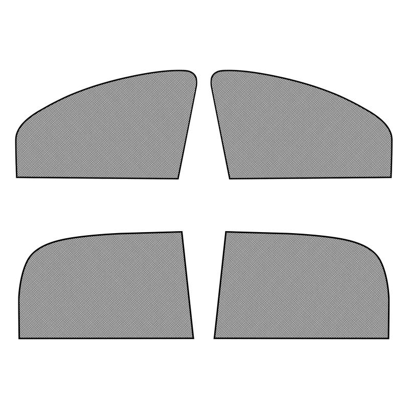 4xAuto-Sonnenschutz, Auto Vorne hinten Selbsthaftende Sonnenblenden Reduziert Wärme und UV-Strahlung,Universal Sonnenblende Auto Dehnbar Netz für Schützt Mitfahrer Kinder von Yearninglife