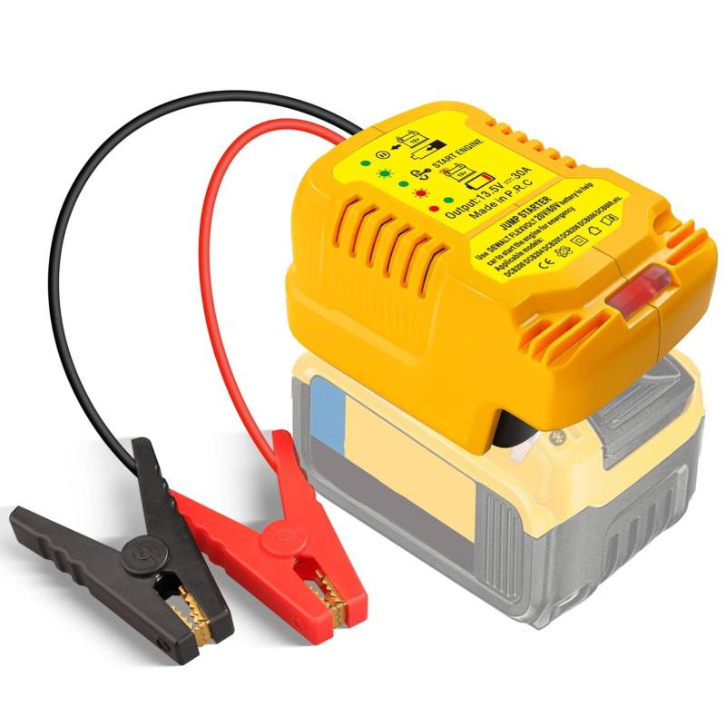 Tragbarer Starthilfe-Starter, 12-V-Starthilfe fürs Auto | Starthilfe-Booster für Batterien | Notfall-Auto-Kit für DCB206 DCB230 DCB240 DCB612 DCB609 Serie 20 60 V Li-Batterie von Yechiry