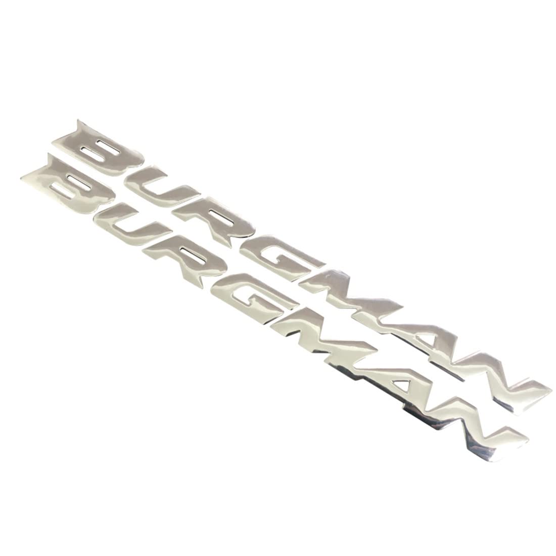 1 Paar 3D Chrom Motorrad Emblem Abzeichen Aufkleber Roller Reflektierende Aufkleber für Suzuki Burgman AN125 AN200 AN400 AN650 von Yecnecty