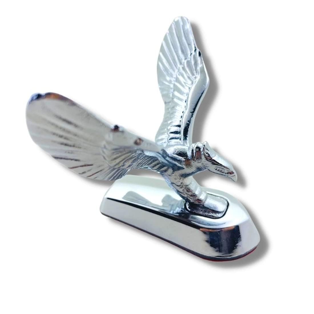 3D-Emblem Adler Auto Frontabdeckung Chrom Motorhaube Ornament Aufkleber Abzeichen Motorhaube Motorrad Dekoration Styling Zubehör von Yecnecty