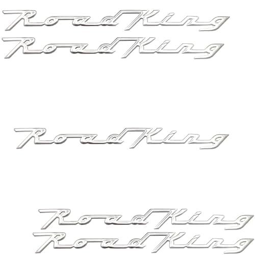 5 x Motorrad-Aufkleber, Chrom, 3D-Aufkleber zum 110/105. Jahrestag, universelles Motorrad-Emblem, Abzeichen für Harley, Touring, Road King FLHRC von Yecnecty