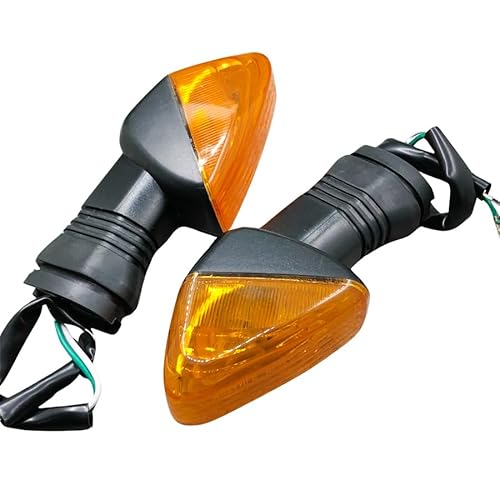 Yecnecty 1 Paar gelbe Linse vorne hinten Motorrad Blinker-Kontrollleuchte für Kawasaki KLE 500 650 Versys Z1000 Z750S Ninja 650R ZX-6R 600 636 von Yecnecty