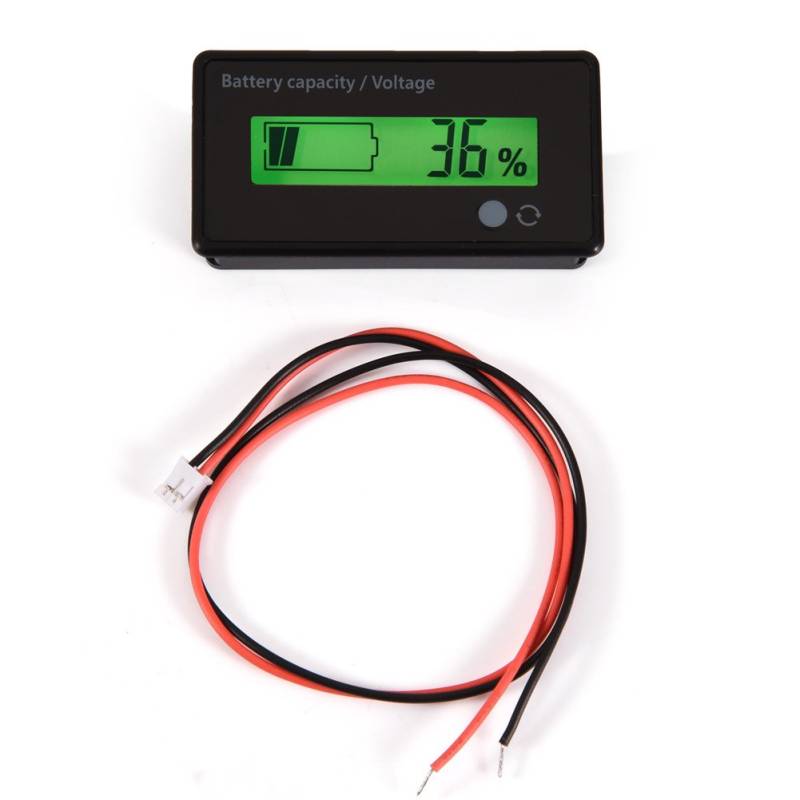 Yeepin Multimeter Meter Digital-Batterie-Prüfvorrichtung-Spannungs-Meter LCD-Anzeige Batteriekapazität Spannungsmesser Tester Voltmeter von Ymiko