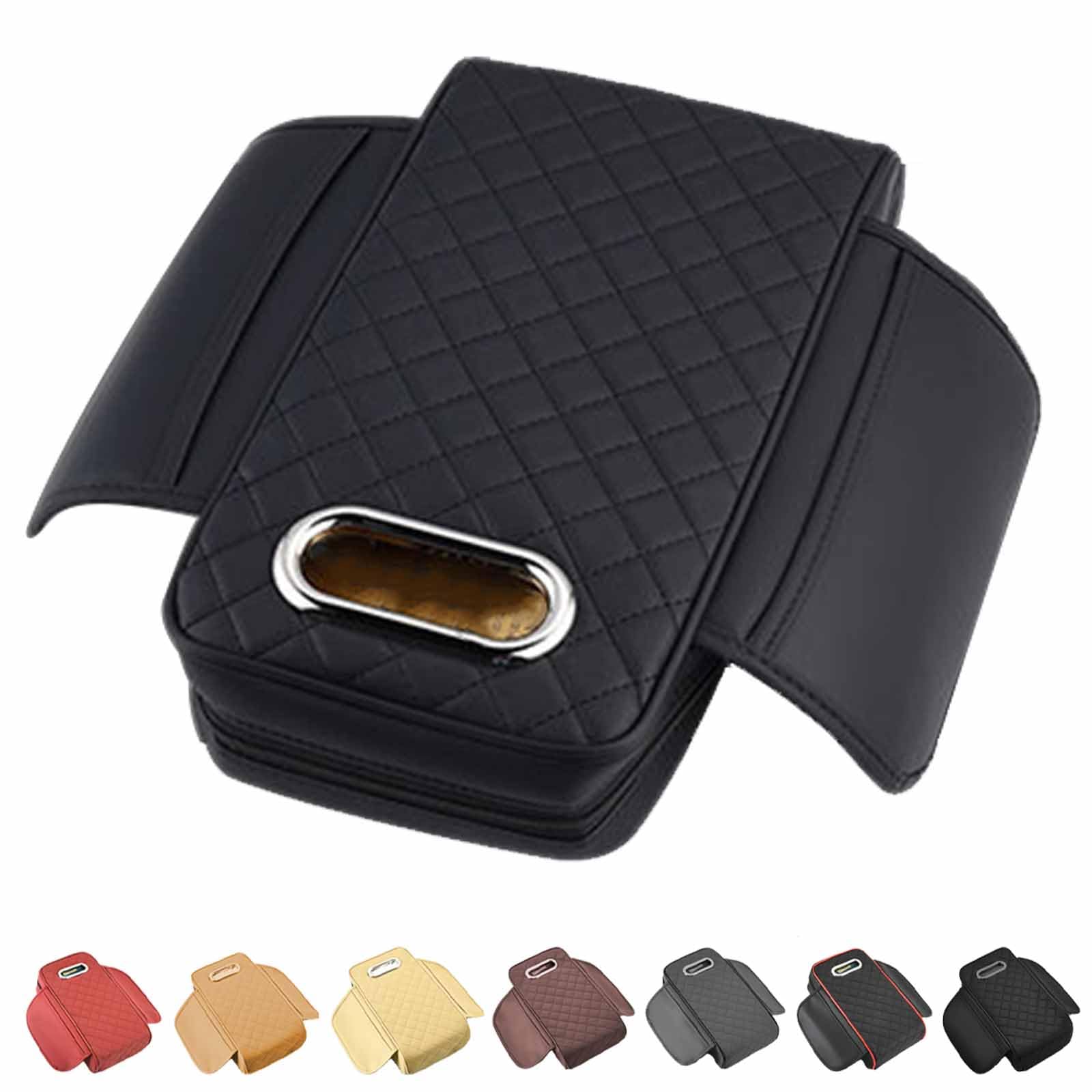 Memory Foam Car Armrest Cushion, Car Armrest Cushion, Memory Foam Arm Rest for Car, Memory Foam Armrest Pads for Car, Car Center Console Cushion Pad (Black) von Yeluptu