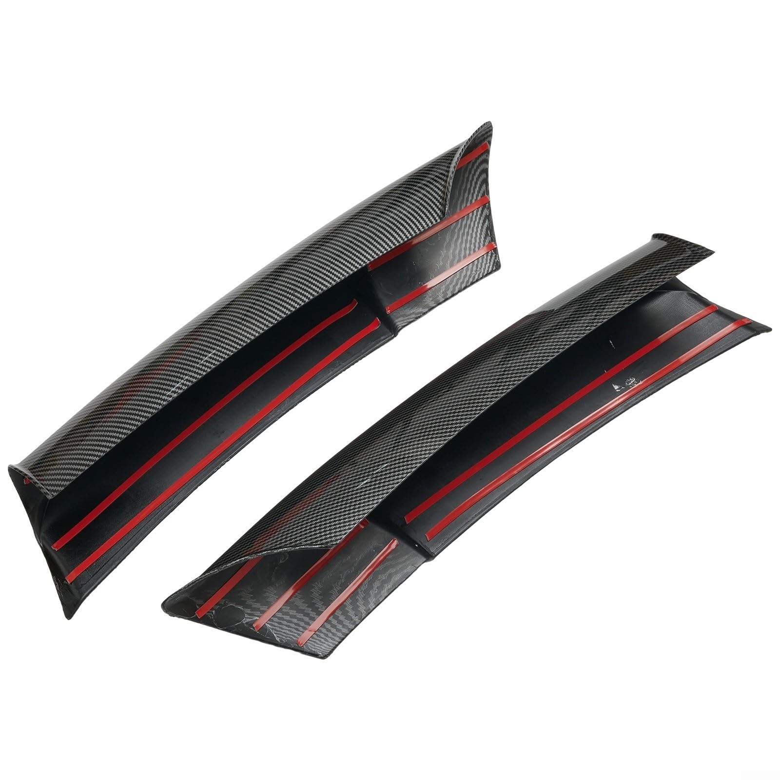 Für BMW 3er-Serie E90 E91 M-Tech Sport Stoßstange Frontlippe Splitter Klappen-Set 2005–2008 320i 330i Aerodynamische Verbesserung Frontstoßstange Seitensplitter Abdeckung (Kohlefaser) von Yhenlovtt