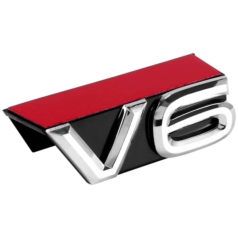 Yheonver Auto Produkte Emblem V6 Grill Aufkleber für TERAMONT PHIDEON MAGOTAN TIGUANL V6 Aufkleber, 520167 von Yheonver