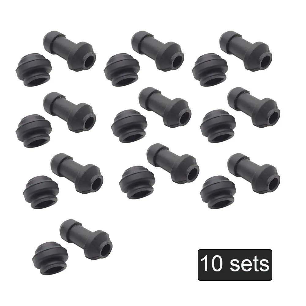 10/5/2 Sets Motorrad Roller Bremse Oberen Unteren Pumpe Bremssattel Stoßdämpfer Hülse Staub Abdeckungen Disc Wasserdichte Gummi Kappen Zubehör(10 sets type1) von YhfAbd