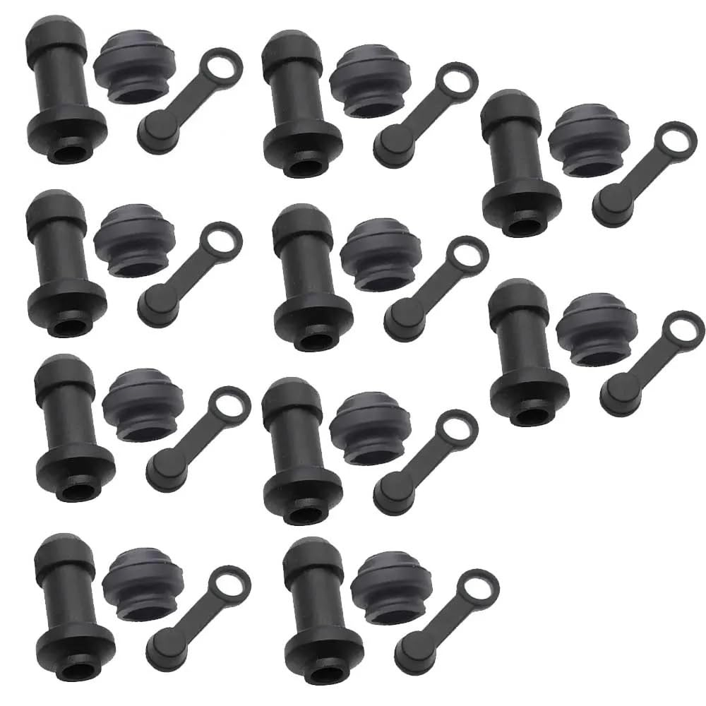 10/5/2 Sets Motorrad Roller Bremse Oberen Unteren Pumpe Bremssattel Stoßdämpfer Hülse Staub Abdeckungen Disc Wasserdichte Gummi Kappen Zubehör(10 sets type2) von YhfAbd