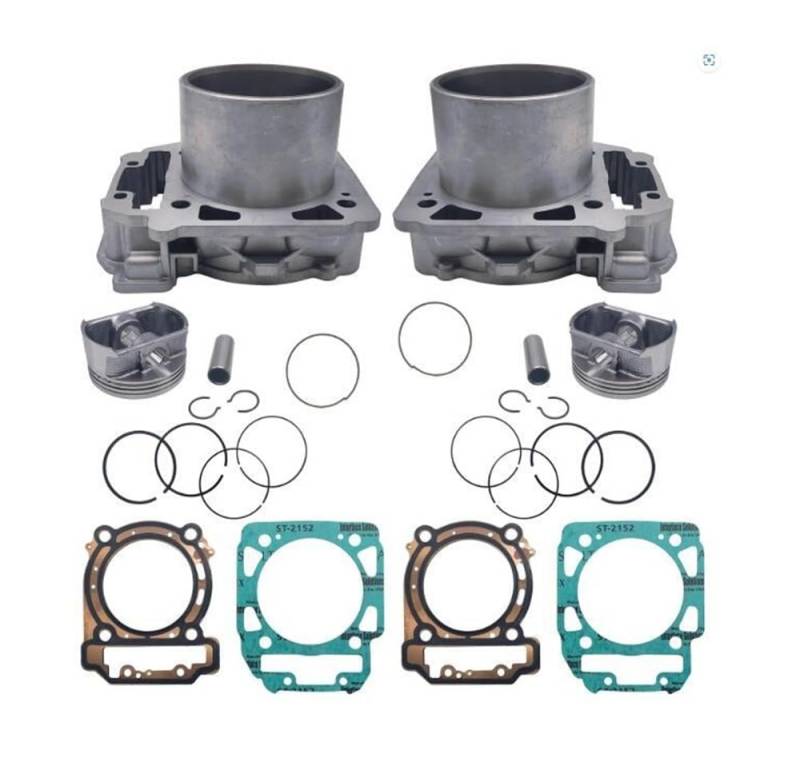 Zylindersatz for Stels Guepard Rosomaha Viking Ermak 800 Enduro 400 ATV 100402-001-0000 LU049838 100401-800-0000 LU072405 Zubehör(2 Set) von YhfAbd