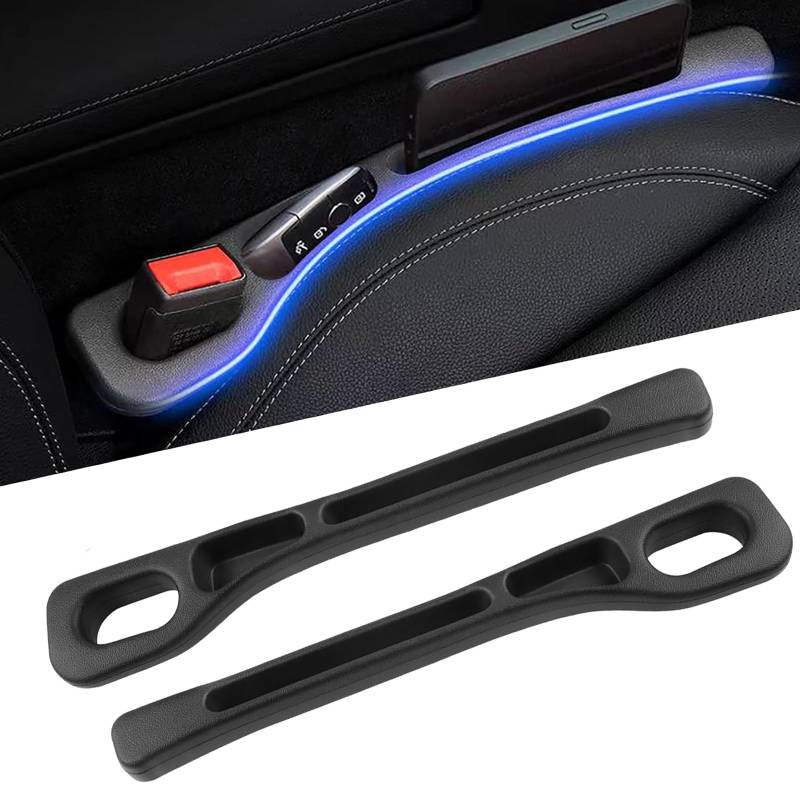 2Pcs Autositz-Spaltfüller, Autositz Gap Plug,Aufbewahrungsbox für Autositze, Car Seat Gap Filler Universal Autositz, Auto Zwischenraum Füller,für Verhinderung des Herabfallens von Gegenständen von Yhjxly