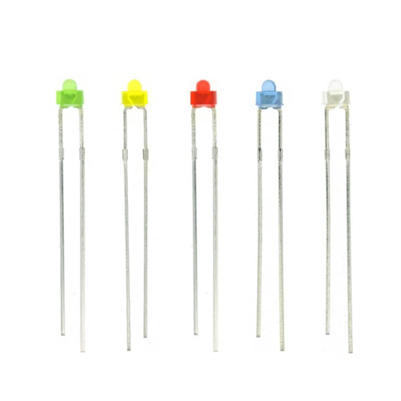 100 pcs 1,8 mm LED -Diodenlicht diffus,5 Color Each 20pcs von Yhloubb