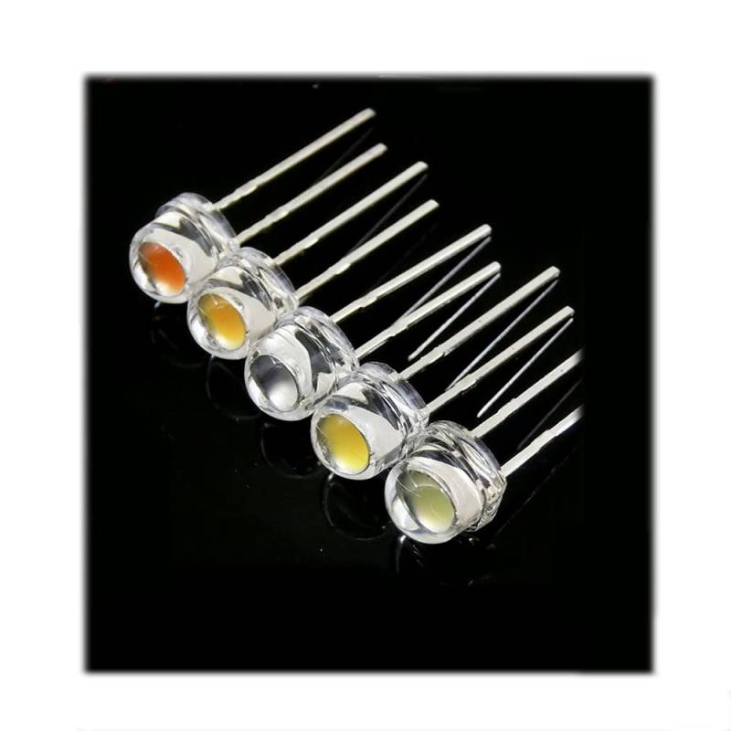 50pcs 5mm Strohhut LED Diode Superhelles Licht emittierende Diode,0.5W Green von Yhloubb