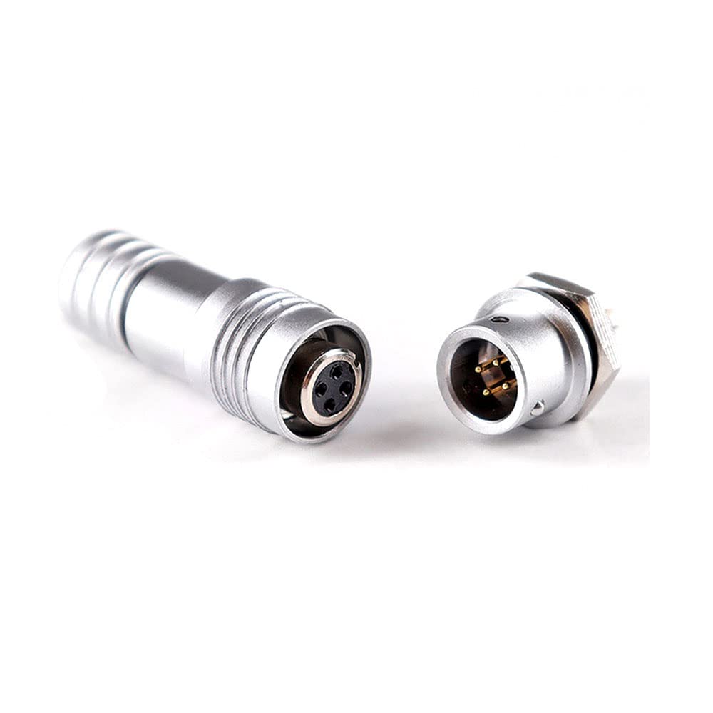 XS6 Mini Aviation Stecker Socket 6 mm Schnellstecker-Anschluss-Push-Pull-Docking-Stecker,XS6-4PIN von Yhloubb