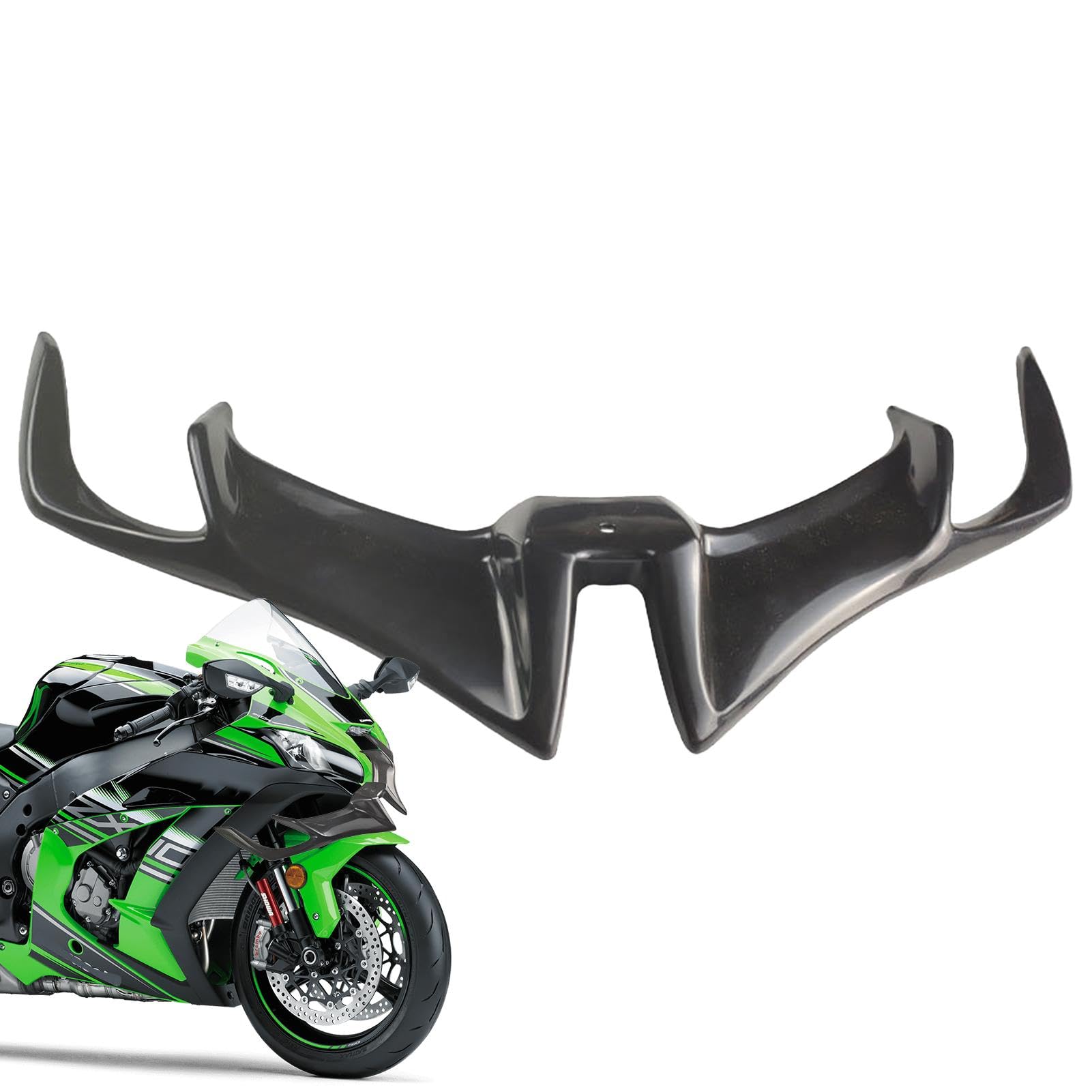 Yhsioaklo Motorrad-Spoiler, aerodynamische Winglets für Motorräder,Aerodynamisches Winglet der Frontverkleidung - Fester Windflügel, Seitenspoiler, dynamischer Flügelspoiler, Motorradzubehör von Yhsioaklo