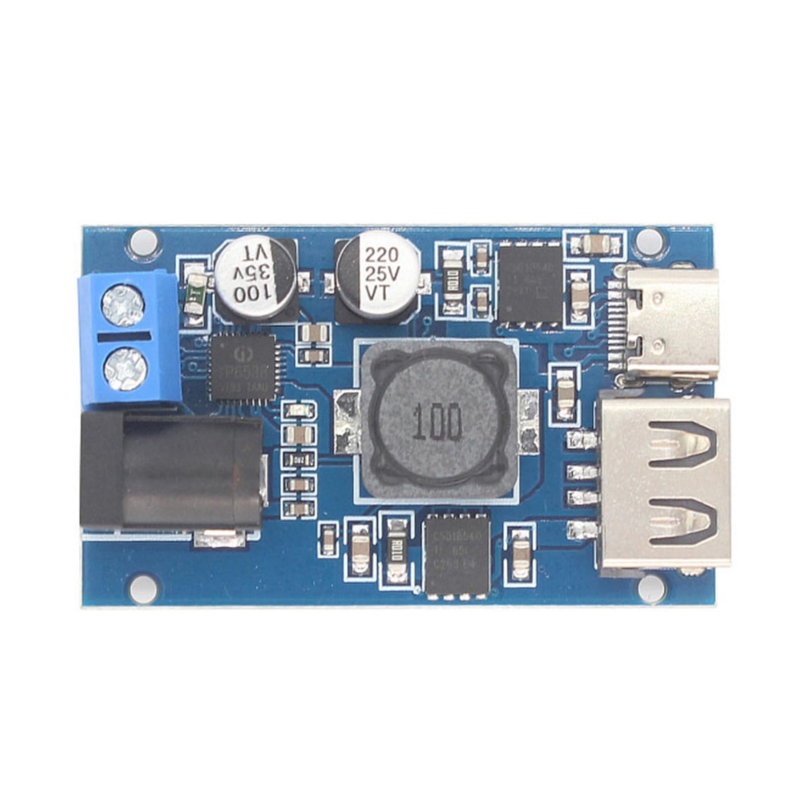 12V Bis 5 V Schritt Down KonverterusB/USB C Schnellladungsanschluss Einstellbarer Spannungsregler Für Schnelle Ladevorgänge von YiQinzcxg