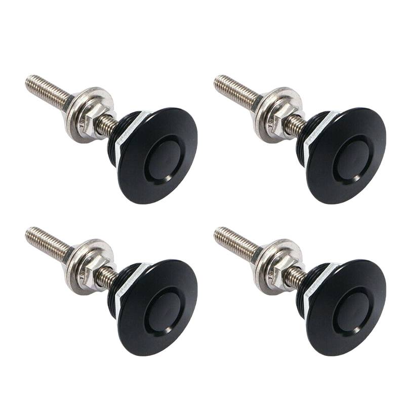 YiQinzcxg 4pcs Auto Stoßfänger Pin Stifte Schnelle Verbindungselemente Aluminium 25mm Lock Bonnet Lock Fahrzeugstifte von YiQinzcxg