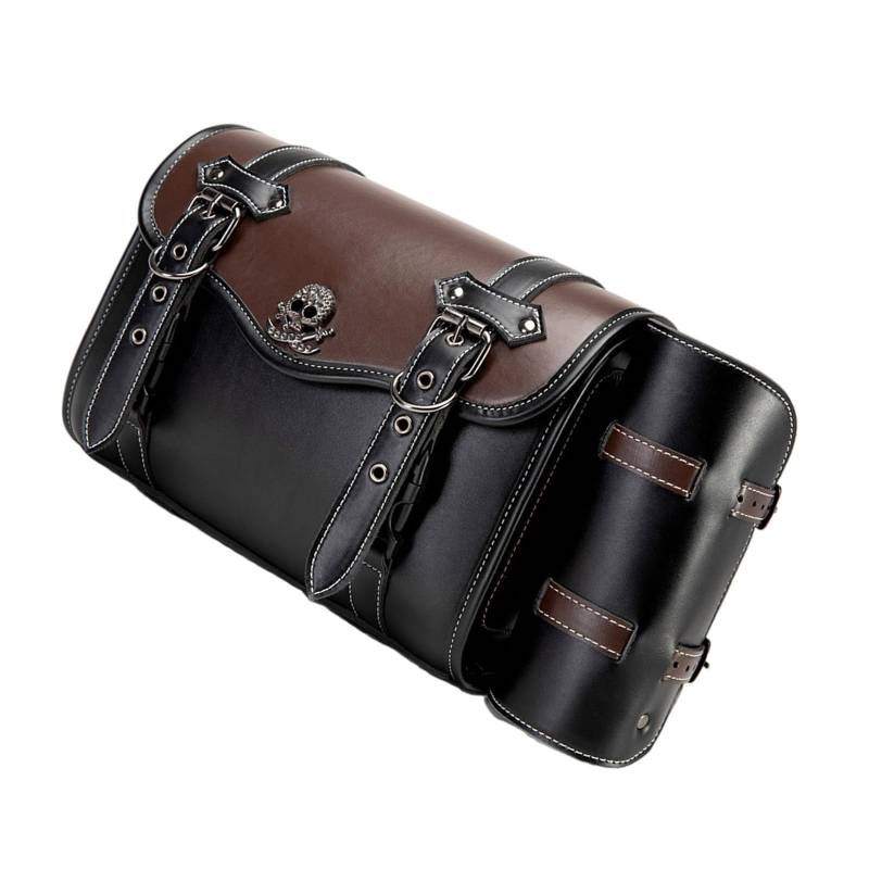 YiQinzcxg Vintage Motorcycle Side Bag Mit Retro Konstruktionen Mit Großer Kapazität Wasserdichtem Seitenbeutel Einfache Installation von YiQinzcxg