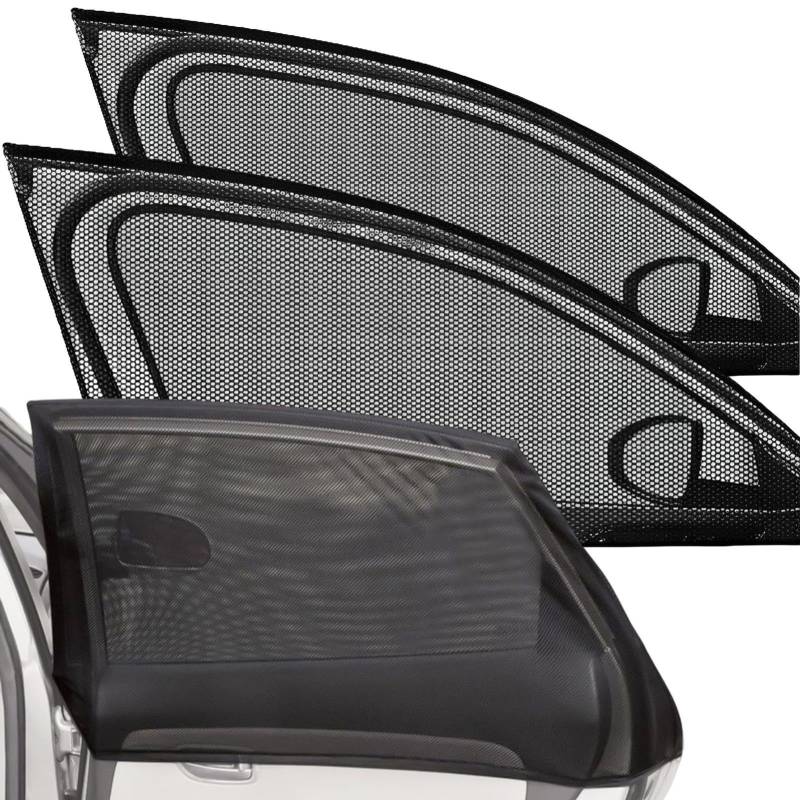Yianyal Auto Sonnenschutz Seitenfenster | Fensterblenden für Auto - Mesh Auto Sonnenschutz Schutz Heckscheibe Sonnenschutz für Auto Auto Styling Zubehör für Autos SUV von Yianyal