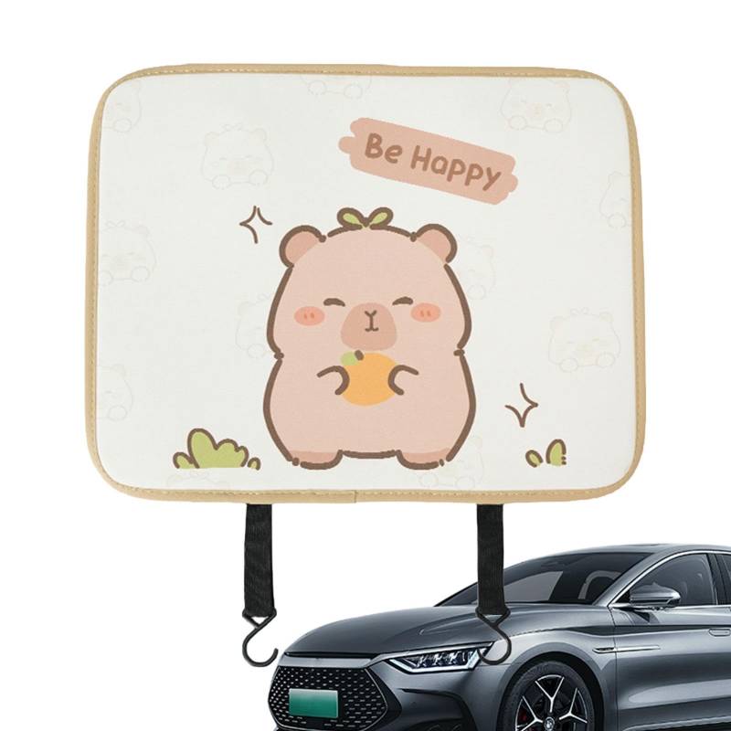 Yianyal Autositz-Anti-Kick-Pad – niedlicher Capybara-Autositz-Rücksitz-Rücksitz-Schutz für Autositz, Rücksitzschoner für Autositz von Yianyal