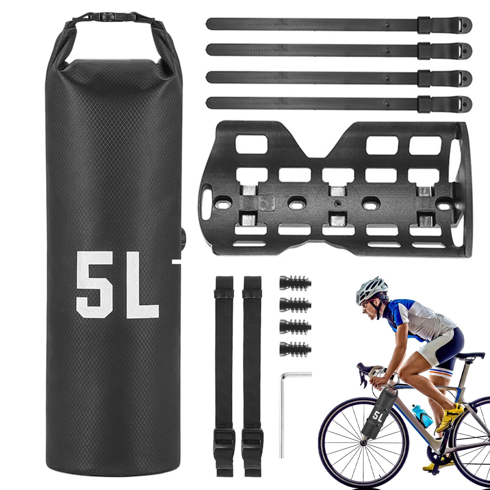 Yianyal Fahrrad-Packtaschen | Vorderradgabeltasche für Fahrräder, abnehmbare Fahrräder, wasserdicht, leicht, für Mountainbikes, Rucksackreisen, Kajakfahren, Camping von Yianyal