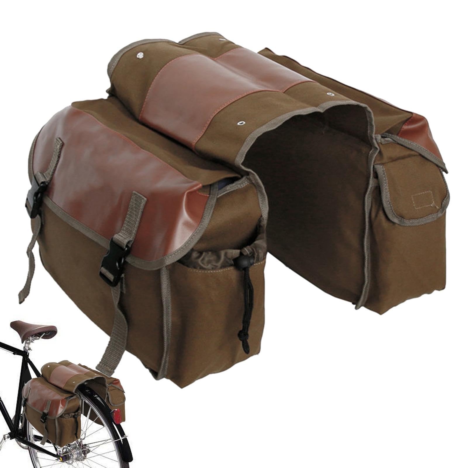 Yianyal Satteltaschen für Fahrräder – Heckträger Fahrradtasche Fahrradzubehör – Fahrräder Sitzpackungen, geräumige Rennradtasche, Sitztasche, Sattelwerkzeugaufbewahrung für Mountainbikes, Rennräder, von Yianyal