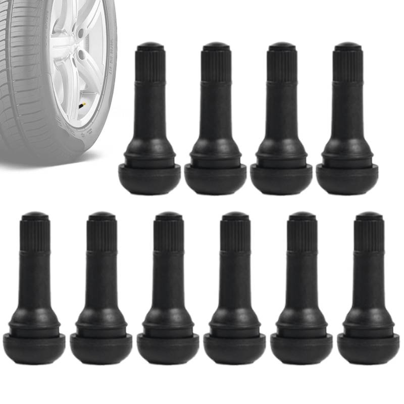 Yianyal Tubeless Reifenventile, LKW -Reifenventilstämme - 10x Reifenstammventil - Airdight Heavy Duty Auto Accessoires für Go-Karts, Lastwagen, Rasenmäher, Anhänger von Yianyal