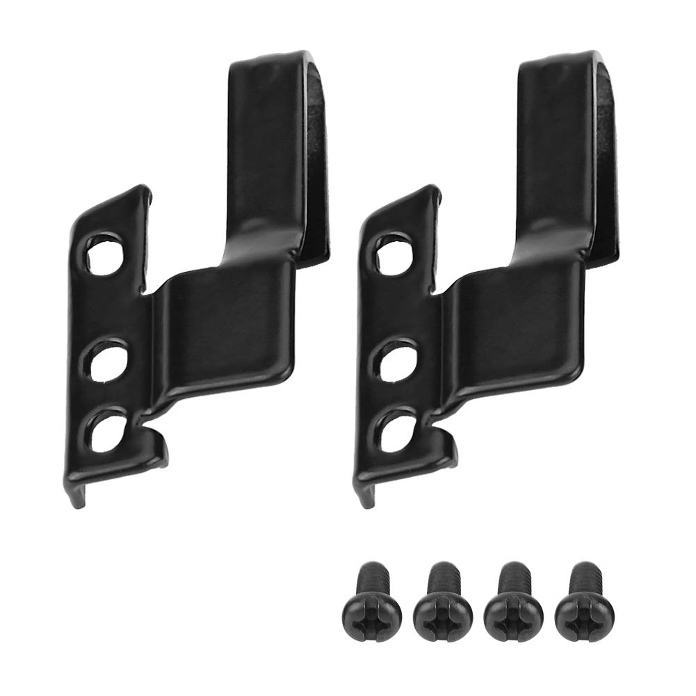 Wischerblatt-Adapter, 2 Set Scheibenwischer-Adapter, Scheibenwischer-Halterung, Schwarzer Metall-Wischerblatt-Arm-Adapter für Auto-Frontscheibe von Yinhing