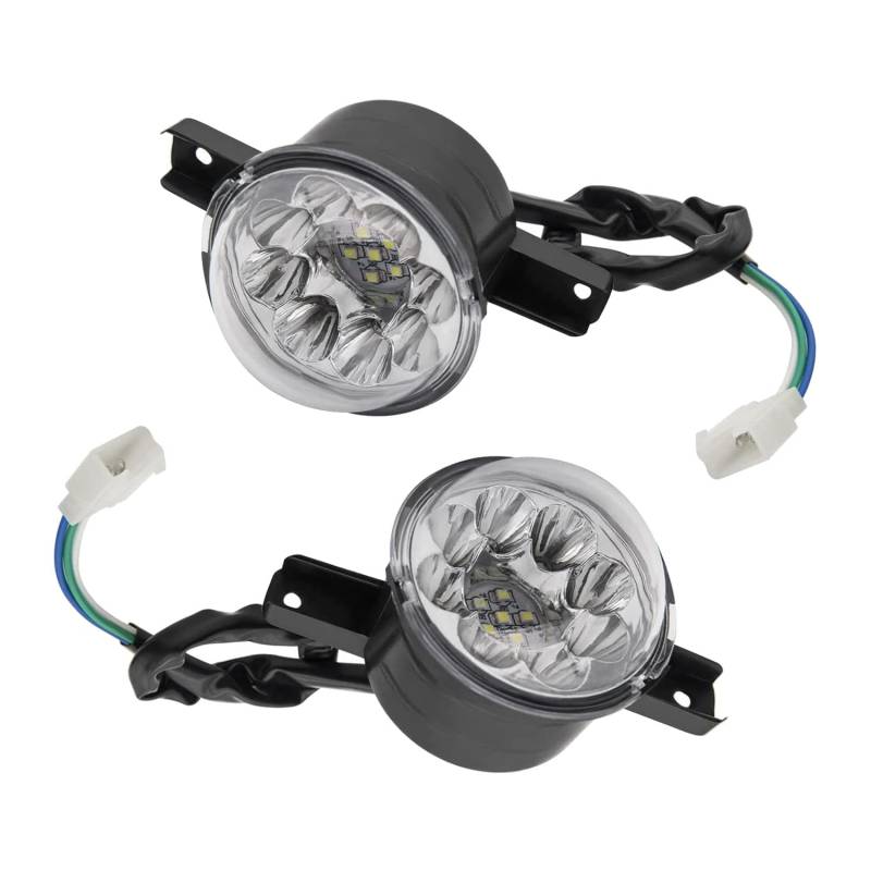 Yklhsocneg 2Pcs 12V LED ATV Front Headlight 125Cc 150Cc 250Cc 300Cc Headlights for Chinese Taotao JCL Baja Yamoto Kazuma Roketa von Yklhsocneg