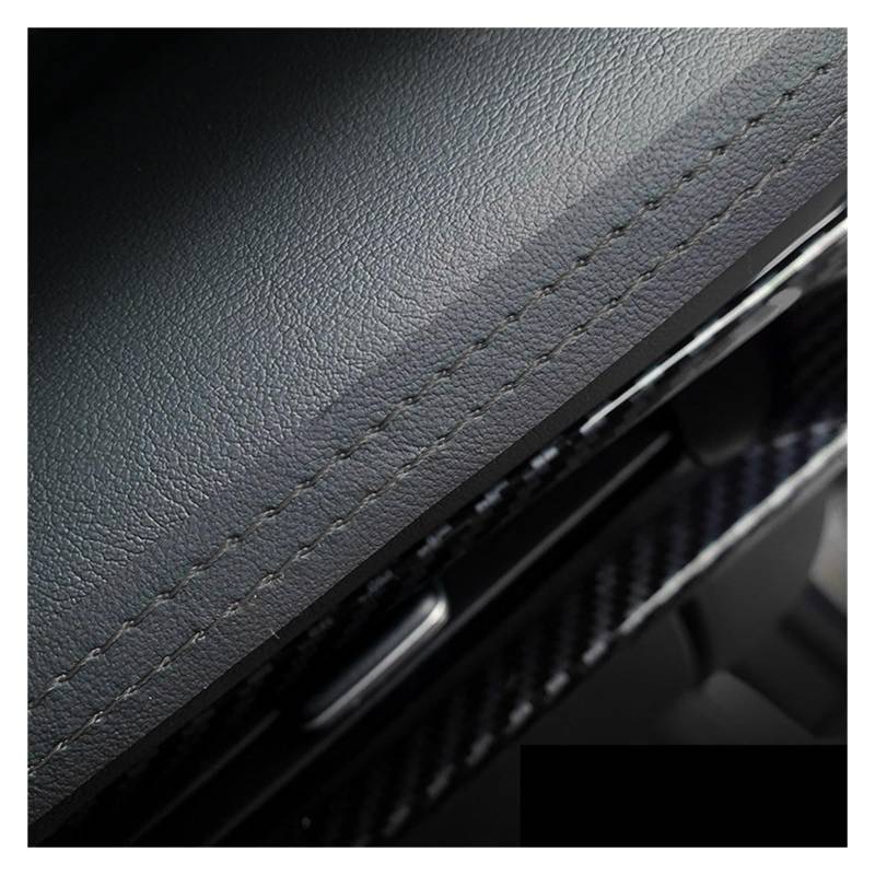 Auto Air Vent Trim Autoinnenraum Armaturenbrett Tür Dekoration Geflochtene Streifen Dekoration Innenverkleidung Zubehör(Black 0.5M 1PCS) von Ylrng