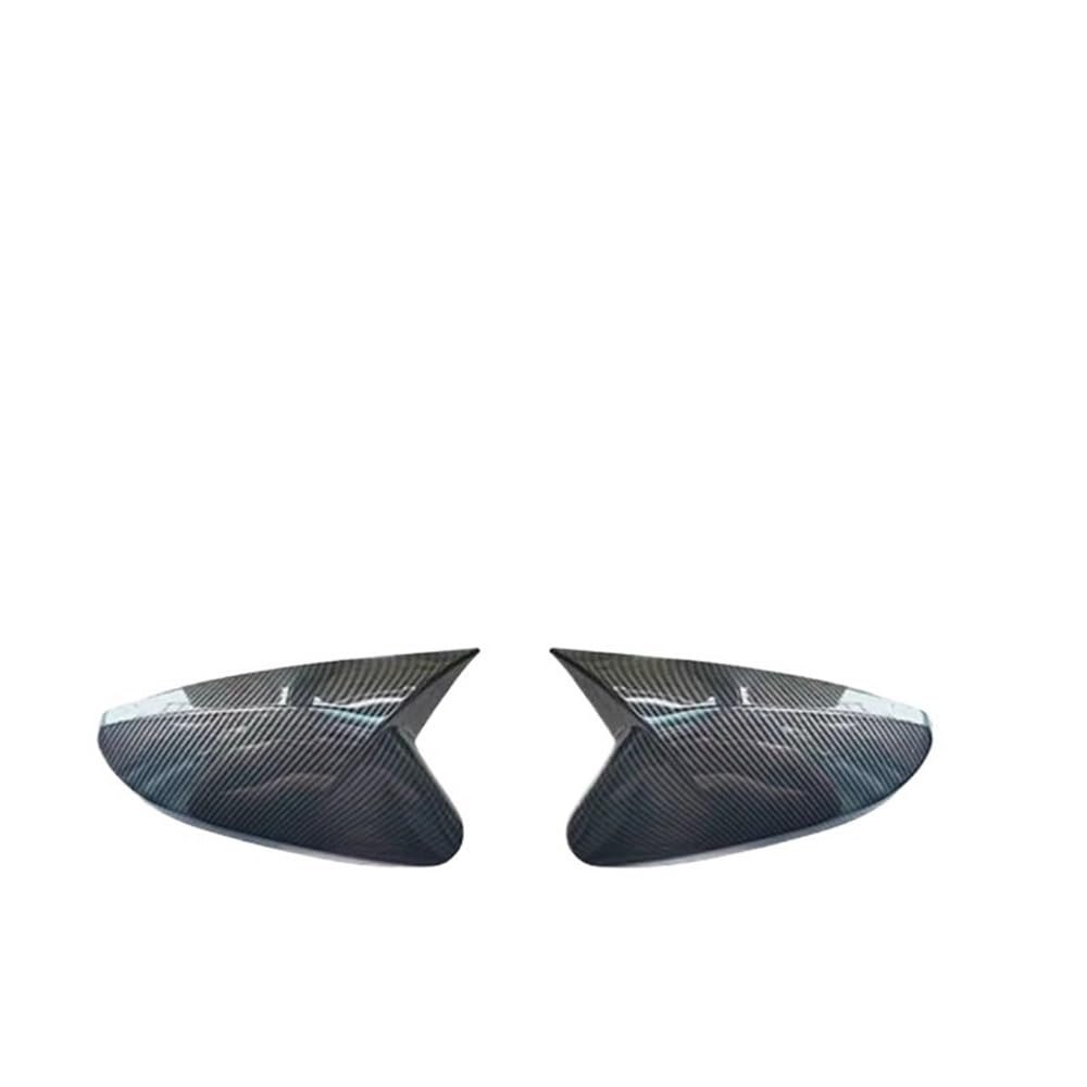 Auto Air Vent Trim Für Hyundai Für Elantra Für Avante Für I35 Für JK Für MD 2011~2016 Außenspiegelabdeckung Für Seitenspiegel(Black - Carbon Fibre) von Ylrng