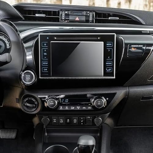 Navigation Panzerglas Schutzfolie Für HiLux 2019 2020 2021 Gehärtetes Glass Schutzfolie Auto GPS-Navigationsbildschirm Auto-Innenaufkleber(Inch 7) von Ylrng