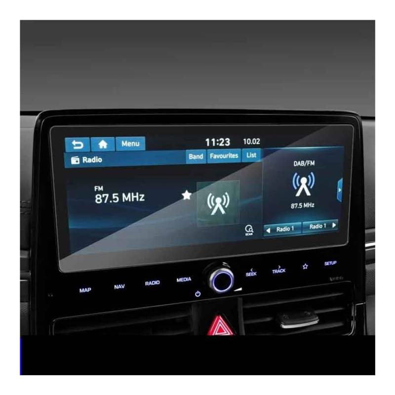 Navigation Panzerglas Schutzfolie Für Hyundai Für Ioniq 2020 10,25 Zoll GPS Navigation Gehärtetem Glass Screen Protector Film Auto Innen Aufkleber von Ylrng