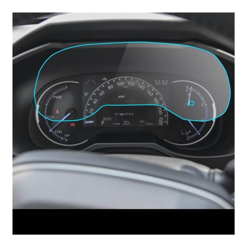 Navigation Panzerglas Schutzfolie Für RAV4 2020 PET Film Screen Protector Auto Instrument Panel Schutz Dashboard Center Control Bildschirm von Ylrng