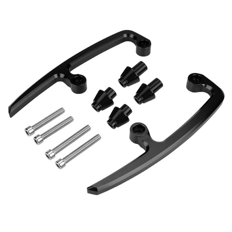 CNC Aluminum Motorcycle Rear Grab Bar Kit - Secure Passenger Support for Z650 Motorcycles, 2017-2018 (Black) von Ylwxzenith