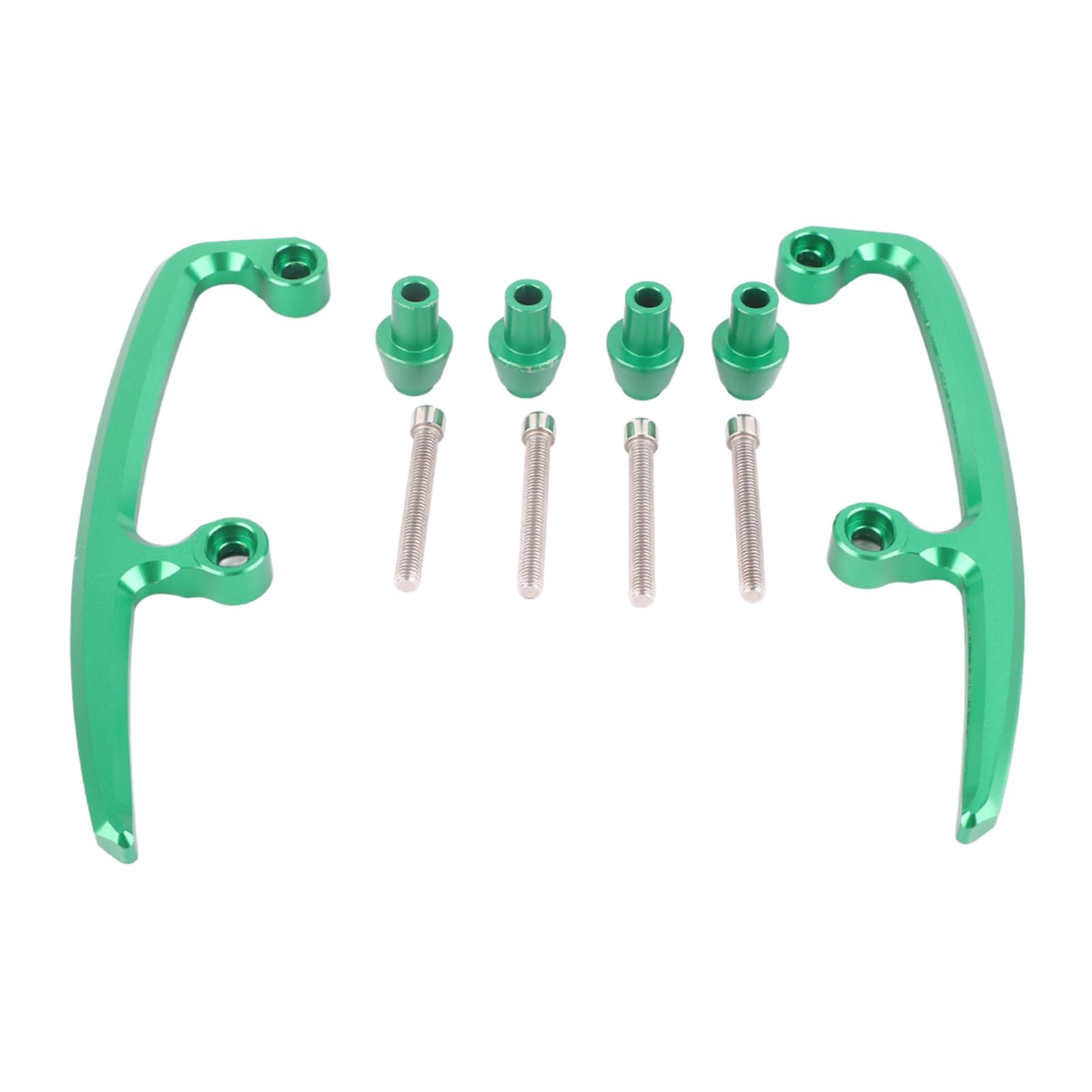 CNC Aluminum Motorcycle Rear Grab Bar Kit - Secure Passenger Support for Z650 Motorcycles, 2017-2018 (Green) von Ylwxzenith