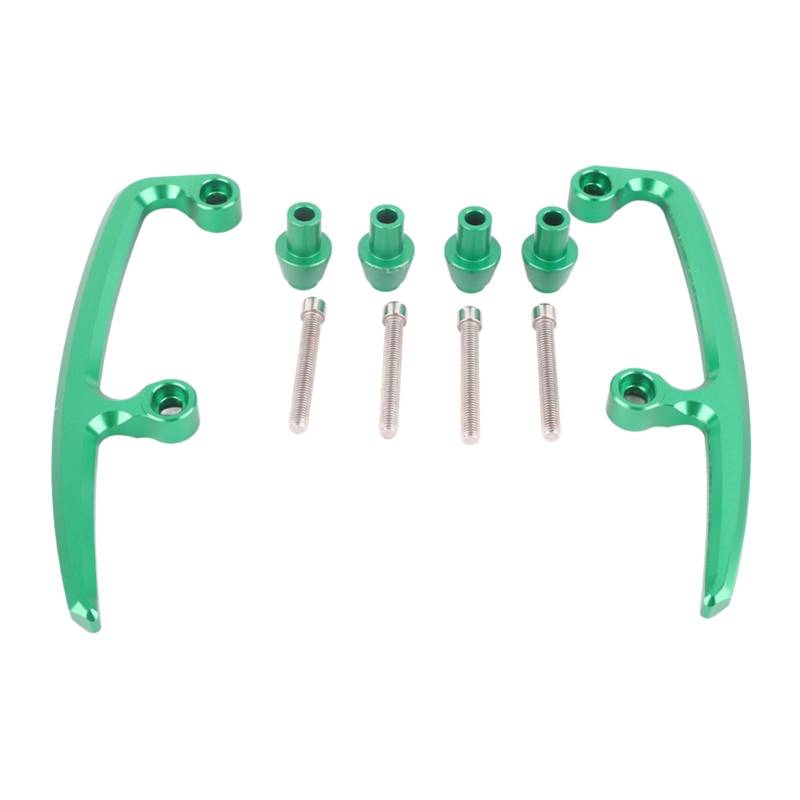 CNC Aluminum Motorcycle Rear Grab Bar Kit - Secure Passenger Support for Z650 Motorcycles, 2017-2018 (Green) von Ylwxzenith