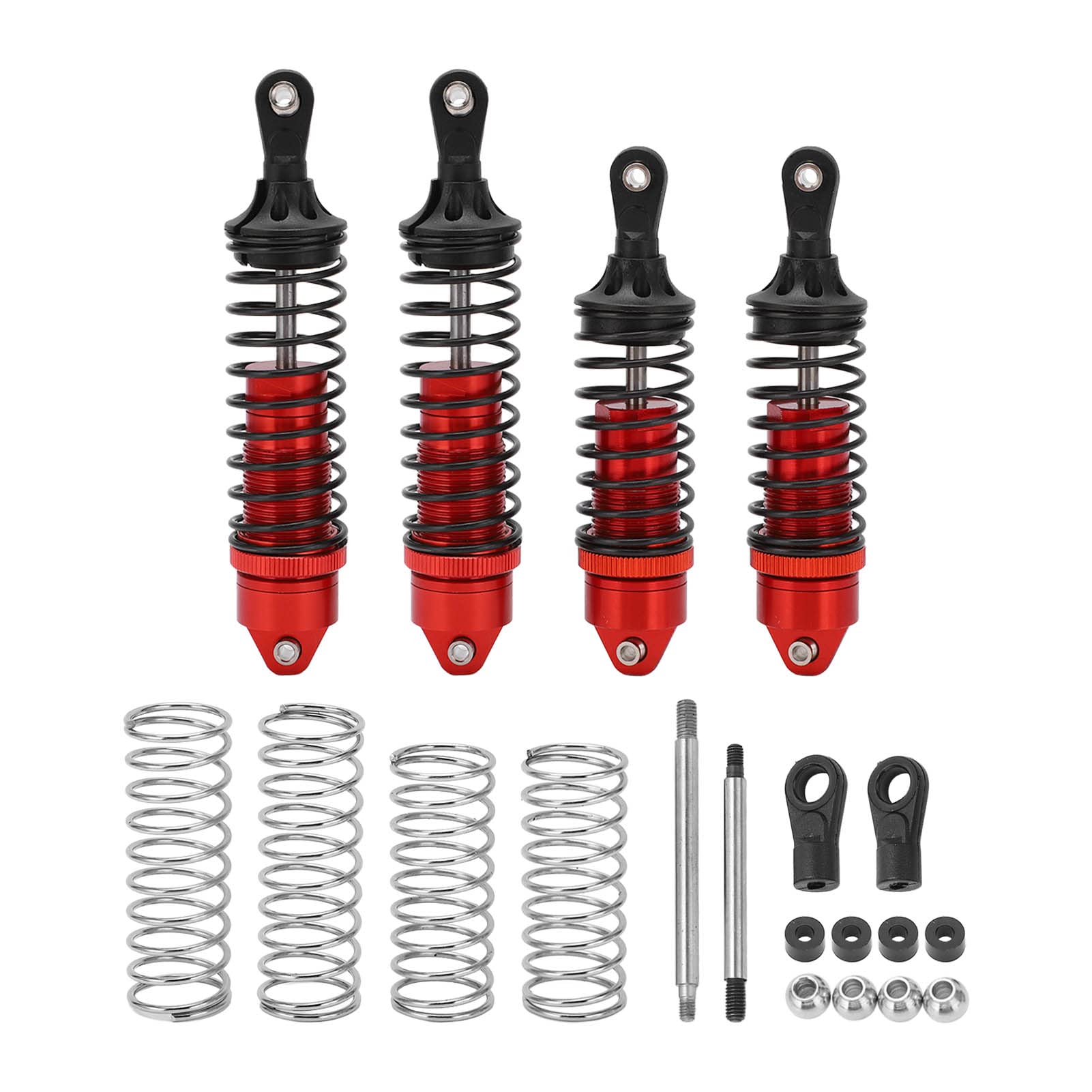 Performance 4-teilige RC-Stoßdämpfer-Modelldämpfer für Losi Lasernut U4 Tenacity 1/10 Fahrzeugenthusiasten (Red) von Ylwxzenith