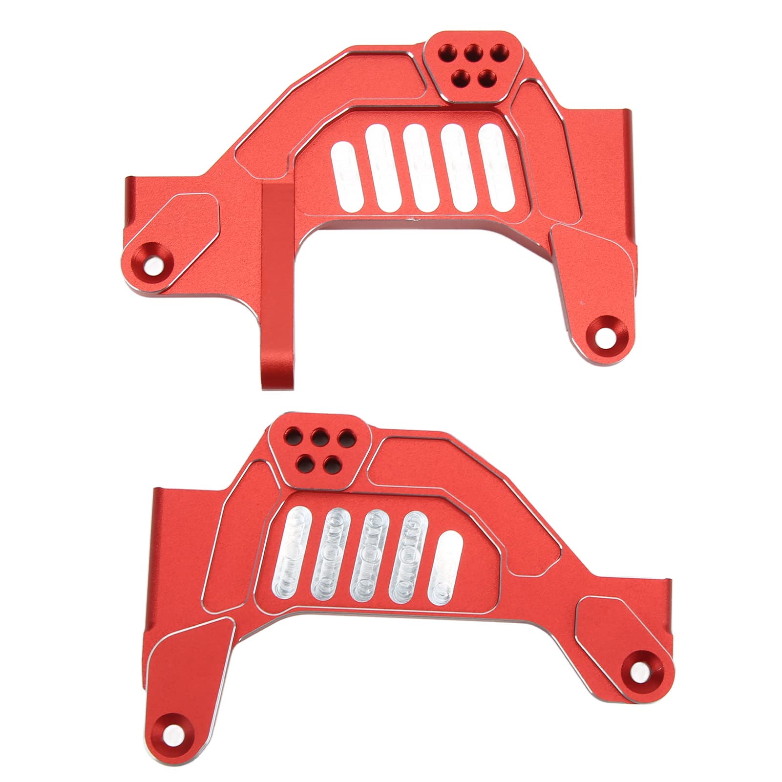 Vorderes Stoßdämpferbrett aus Aluminiumlegierung mit verbesserter Haltbarkeit für SCX6 1/6 RC-Car-Enthusiasten (Red) von Ylwxzenith