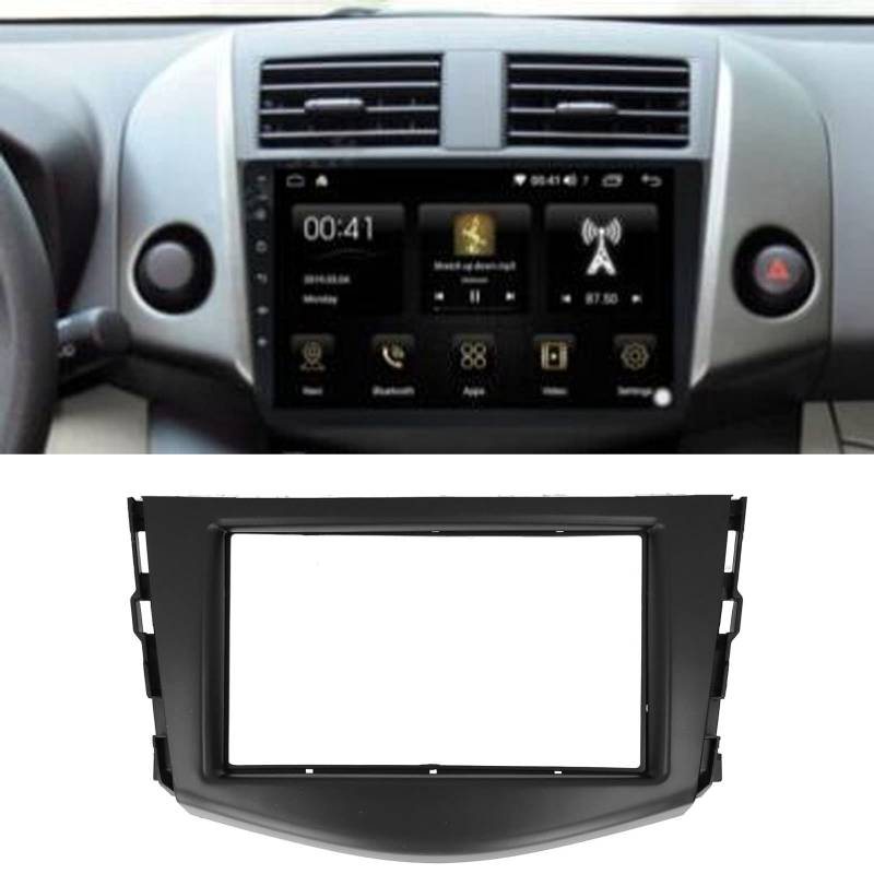 Ymiko 2Din Autoradio Radio Fascia DVD für Audio Navigation Panel Rahmen Doppel DIN Einbau Dash Kit Fit für 2006-2012 von Ymiko